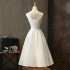 Small Dress Female 2024 New Style Elegant Graduation Party Dress Short White Registration Travel Photography Light Wedding Dress