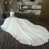 One shoulder red trailing wedding dress for women's satin wedding Korean version princess 2024 summer new bride wedding dress