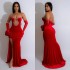 C6786 Cross border AliExpress Amazon European and American Fashion Women's Solid Color Sexy strapless Hot Diamond Long Dress