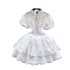 French retro palace style small dress, high-end embroidered princess dress, sweet ruffle edge temperament dress for socialites