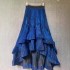 Glossy, elegant, irregular splicing, hundred fold skirt, high-end feeling, large swing long skirt, half body skirt A3 # 8904