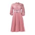 D254 dress Amazon Summer plus lace hook flower sexy hollow out pleated European and American dress cross-border dress