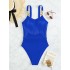 2024 new European and American tassel suspender hollow swimsuit sexy gathering bikini multi-color chain one-piece swimsuit for women