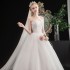 2024 new wedding dress strapless wedding dress fashionable and simple Korean lace princess summer autumn fairy soft female wedding dress