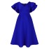 D510 Amazon Independent Station 2024 Summer New Style Ruffle High Waist A-line Dress Banquet Party Foreign Trade Dress