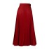 D293P with waist belt, new European and American women's clothing, high waist, large skirt, medium length pleated temperament, hanging feeling, foreign trade skirt