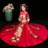 Xiuhe Dress Bride 2024 Autumn/Winter Large Wedding Dress Men and Women's Set Chinese Collective Wedding Dress Couple