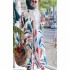 Cross border foreign trade spot women's clothing 2024 loose new fashion printed long cardigan casual wide leg pants two-piece set