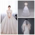 French light wedding dress 2024 new style wedding dress, bridal veil, female heavy worker, luxurious small uterus, court style wedding