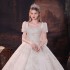 Main plus size wedding dress, bride 2024 new style, big tail, petite woman, French heavy industry temperament, one shoulder palace