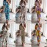 2024 Autumn Amazon Independent Station Wish European and American Fashion Style Design Sense Sexy Irregular Dress Female