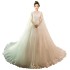 Light Master Wedding Dress 2024 New Long Tailed French Retro Bridal Heavy Industry Super Immortal Forest Hepburn Show Thin Women's Wedding Dress