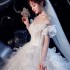 Temperament Master Wedding Dress Forest Collection 2024 New Style Small Bride Big Tail Super Fairy Starry Sky One Shoulder Dreamy Floor