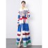 Miyake pleated original quality early autumn pleated loose plus size printed jacket