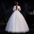 Wedding Dress 2024 New High Waist Pregnant Women Large Size Strap Flat Studio Fat MM Bride High Waist Wedding Dress Pregnant Women