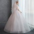 French light wedding dress 2024 new bride main veil palace style small pregnant woman slimming princess big tail wedding dress