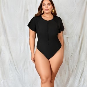 Amazon cross-border women's clothing plus size zipper, European and American sexy new product manufacturer, in stock development, new wholesale models