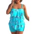 New printed cross-border European and American split women's swimsuit sexy little fresh cake skirt style swimsuit