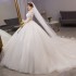 One shoulder light wedding dress 2024 new main veil bride summer French style women's big tail palace style travel photography wedding dress