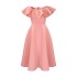 D367 European and American women's clothing independent station summer fashion temperament ruffled hem large skirt banquet dress cross-border dress