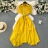 Light luxury, niche, gentle style, hollowed out shawl sleeves, high-end feeling, waist cinching dress, women's slimming temperament, super fairy tea break dress