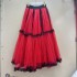 French retro polka dot mesh layered skirt with large skirt and fluffy skirt, big swing half body yarn skirt A1 # 8708