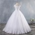 European Station White Wedding Dress Middle East Cross border Lace Decal Ball One shoulder Bridal Dress Mid waist Strap Wedding Dress