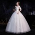 Wedding Dress 2024 New High Waist Pregnant Women Large Size Strap Flat Studio Fat MM Bride High Waist Wedding Dress Pregnant Women