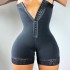 Cross border shapewear jumpsuit, butt lifter, high waist, three row buckle, crotch zipper, large size, hip lifting and abdominal cinching pants