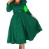 D467 Amazon Cross border Women's Winter New Fashion Bubble Sleeve Large Banquet Party Dress Foreign Trade Dress