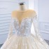 AliExpress Wedding Dress 2024 New Bridal Super Fairy Dream Outing Yarn Long Sleeve Puffy Skirt Travel Photography Light Wedding Dress