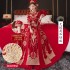 Xiuhe Clothing New 2024 Bridal New Wedding Chinese style Outbound Collective Wedding Dress Dragon Phoenix Coat Large Couple Men's Wear