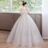 French light wedding dress 2024 new style wedding dress, bridal veil, female heavy worker, luxurious small uterus, court style wedding