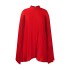 D400 Foreign Trade Women's 2023 New Style Stylish Chiffon Hoodie Cloak Bat Sleeve Large Cross border Dress