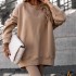 2024 Spring New Ins Amazon Trendy Women's Round Neck Irregular Tight Long Sleeve Hoodie Fashion Set