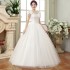 2024 spring new plus size wedding dress slim fit and slimming, shoulders tied, chubby, lace flower, one shoulder female