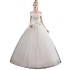 One shoulder wedding dress 2024 new bride knot Korean version princess simple and even floor studio shoulder wrapped fairy style wedding dress