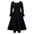 D451 party dress independent station winter temperament elegant fur decoration big skirt dress African dress