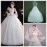 Main wedding dress for spring and summer, Korean style plus size new bride, Sen style one shoulder long sleeved trumpet sleeve, dreamy and simple 2024 female