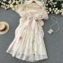 Dress Pure Desire Wind Sexy strapless one shoulder fairy suspender dress high waist slimming French tea break first love dress