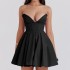 Ins Europe and America 2024 Summer New Cross border Women's Clothing Wrap Chest and Waist A-line Sexy Bareback Short Dress for Women