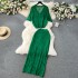 Korean style clothing, niche lazy style suit, knitted cardigan, versatile high waisted long skirt, fashionable two-piece set, trendy