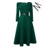 D467 Amazon Cross border Women's Winter New Fashion Bubble Sleeve Large Banquet Party Dress Foreign Trade Dress