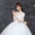 Large size wedding dress, fat mm, bride looks thin 2024 new model, plus fat, pregnant woman, simple cover for arms, one shoulder, female, Korean version, autumn