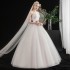 2024 new wedding dress strapless wedding dress fashionable and simple Korean lace princess summer autumn fairy soft female wedding dress