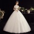 Forest style travel photography light wedding dress 2024 new bride temperament small stature French style slimming princess wedding dress