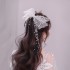 New handmade large bow bead headband headband, bridal wedding forest style photography and makeup styling accessories