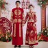 Xiuhe Clothing New 2024 Bridal New Wedding Chinese style Outbound Collective Wedding Dress Dragon Phoenix Coat Large Couple Men's Wear