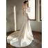 Satin Light Wedding Dress 2024 New Bridal One Shoulder Retro Fish Tail Simple and Elegant Wedding Dress