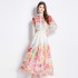 Original Stock | 2024 Super Fairy Sweet Lantern Sleeve Shirt High Waist Half Skirt Two Piece Set